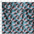 thumbnail image 4 of Soimoi Blue Rayon Fabric Bunny Rabbit Animal Print Fabric by the Yard 42 Inch Wide, 4 of 6