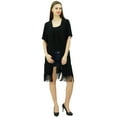 thumbnail image 2 of Bimba Women Kimono Solid Shrug With Fringes Exclusive Tassel Cover-Up, 2 of 9
