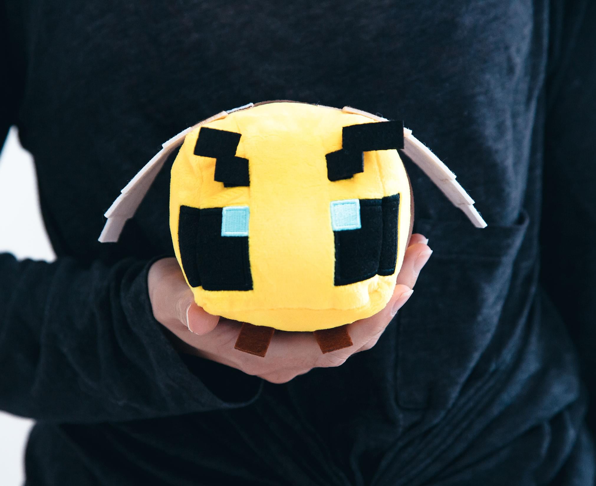 minecraft bee pillow plush