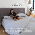 thumbnail image 6 of SHEEX - Active Comfort Cooling Sheets Set (King/California King) Silver Cloud - Moisture Wicking - 1 Flat Cooling Sheet, 1 Fitted Cooling Sheet, 2 Cooling Pillow Covers - Wrinkle Free - Sleep Aid, 6 of 7