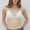 White, variant on Bras For Women Bralettes For Women Wireless Bra Bralette For Women Girls Teens Low Support Triangle V Neck Bra Front Button Slim Strap Training Bra Padded Wire Gray M