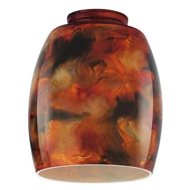Westinghouse 8140000-2-1/4-Inch Handblown Wildfire Glass Cylinder Shade 
