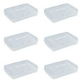 thumbnail image 1 of Storex Large Plastic Pencil Box, Lightweight Storage Case for School Supplies, Art Materials, and Office Use, Grade School to College, Clear, 1 of 4