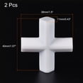 thumbnail image 2 of Unique Bargains 40mm(1.57') Cross Shape PTFE Magnetic Stirrer Mixer Stir Bar White 2 Pack, 2 of 6