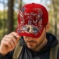 thumbnail image 4 of 911 25th Anniversary Hat, Never Forget 9/11 25th Anniversary Baseball Cap Patriotic Vintage Hats for Men Women, 4 of 5