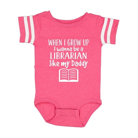 

Inktastic Future Librarian Like Daddy Gift Baby Boy or Baby Girl Bodysuit