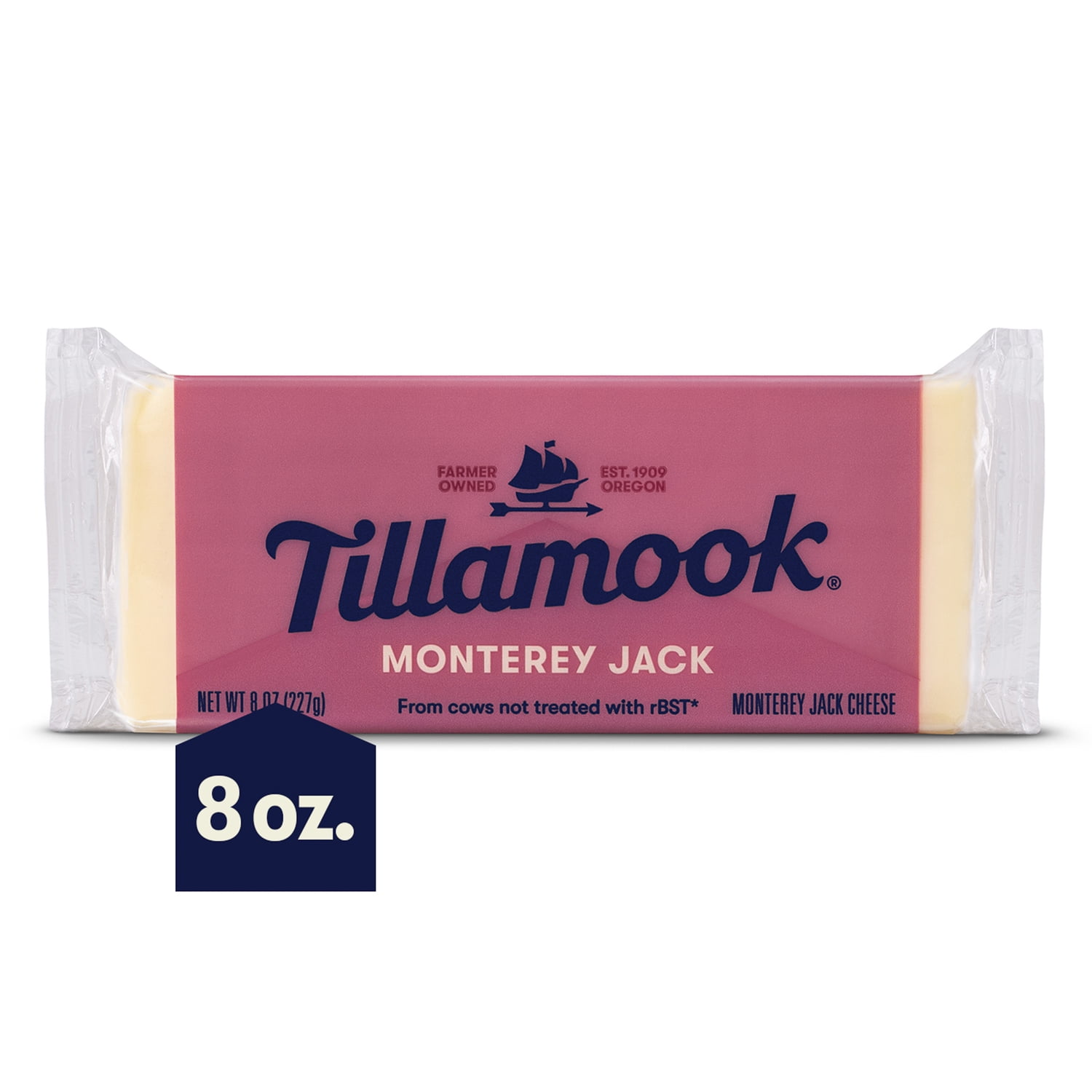 Tillamook Monterey Jack Cheese Block, 8 oz