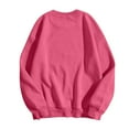 thumbnail image 4 of WEAIXIMIUNG Sweatshirts pour Femmes Vestes à Fermeture Éclair Complète Oversize Manches Longues Col Rond Sweatshirts Imprimés Lettres Pull Léger Ample Blouse Top, 4 of 5