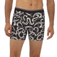 thumbnail image 2 of Rateoe Hand Drawn Snake Print Men’s Underwear Boxer Briefs Soft Comfortable Underwear Boxer Briefs, Long Leg Briefs,Anti-chafing Boxer Briefs, 2 of 7