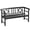 Black 073, variant on Wooden Patio Bench with Backrest and Armrests, 3 Person Outdoor Garden Bench for Porch, Rustic Country Diamond Pattern, Black, 61.5L x 20.75W x 32.75H inches