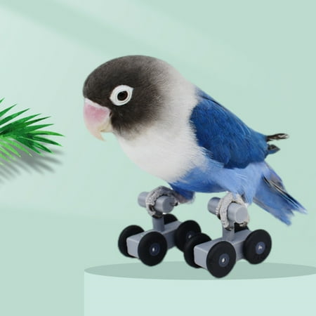 CIMAXIC Bird Toys Sneakers Abs Bird Skating Shoes For Small Birds And Parrots 1 Pair