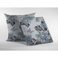thumbnail image 3 of 20â€ Gray White Butterfly Indoor Outdoor Throw Pillow, 3 of 4