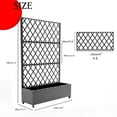 thumbnail image 6 of Privacy Screen with Planter Box, 72" H x 47" W Outdoor Privacy Screens and 3-Panels, Garden Decorative Planter Box with Trellis for Climbing Plants, Vegetable, Vines, 6 of 7