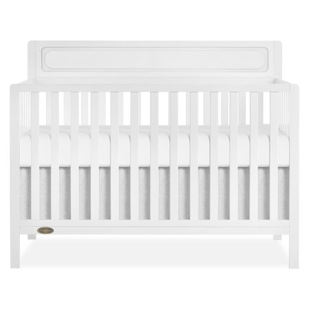 Nursery Bundle, Dream On Me Avery 5 in 1 Convertible in White and Crib & Toddler Mattress Bundle
