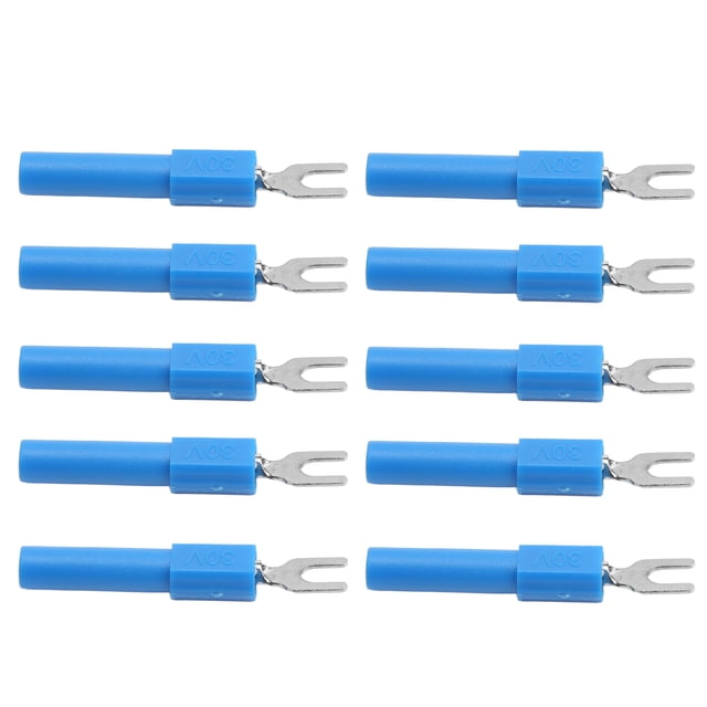 Fork Spade Wire Connectors U Type Crimp Terminal Testing Multimeter Jack Diameter for Electronic Applications