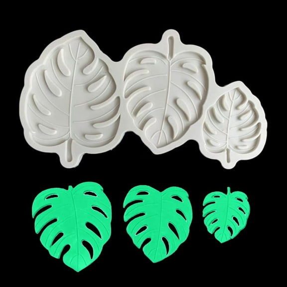 Fondant Mold Cake Mould Plant Leaf Monstera Leaves Chocolate Silicone Bak.l8FWL