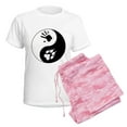 thumbnail image 6 of CafePress - Wolf Therian Ying Yang Women's Light Pajamas - Women's Short Sleeve Print T-Shirt and Pants Light Cotton Pajama Set, 6 of 7