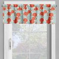 thumbnail image 4 of Ambesonne Renaissance Valance & Curtain, Flourishing Bouquet, 55"x24", Pale Blue Vermilion, 4 of 7