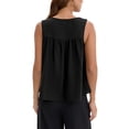 thumbnail image 3 of ATHLECHIC Womens Summer Peplum Tops Babydoll Tank Top Sleeveless Loose Fit Crewneck Casual Flowy Shirts L Black, 3 of 5