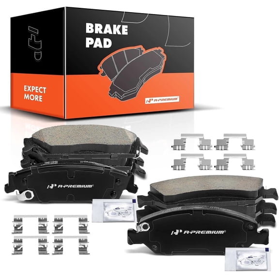 A-Premium Front and Rear Ceramic Disc Brake Pads Set Compatible with Select Cadillac Chevy and GMC Models - Escalade Escalade ESV/EXT Avalanche Silverado 1500 Tahoe Sierra 1500 Yukon