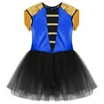 thumbnail image 3 of YONGHS Kids Girls Circus Ringmaster Tutu Costume Halloween Carnival Party Leotard Dress Royal Blue 10, 3 of 5