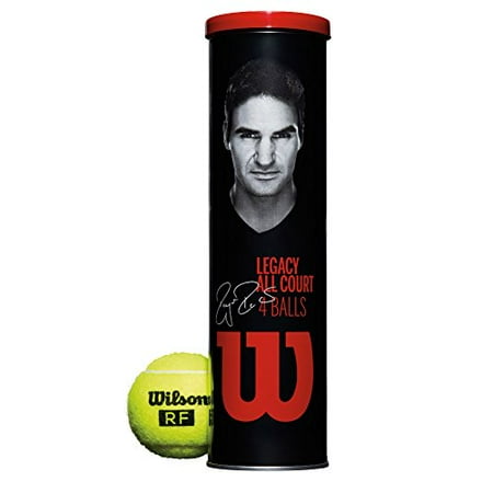 Wilson Federer Collection - Wilson - WRT11990M - Roger Federer RF Legacy All Court Tennis - 4 Balls per Can