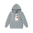 thumbnail image 6 of Piuwrlz Hood Sweatsuits Sets 2pcs Kid Girls Jogger Set Hoodies and Sweatpants Gray Size 8 Years, 6 of 6