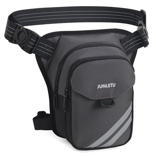 Cartuchera para Motocicleta Multifunción para Senderismo Escalada Pesca (gris)