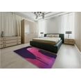 thumbnail image 5 of Ahgly Company Machine Washable Indoor Rectangle Transitional Dark Magenta Purple Area Rugs, 5' x 7', 5 of 7