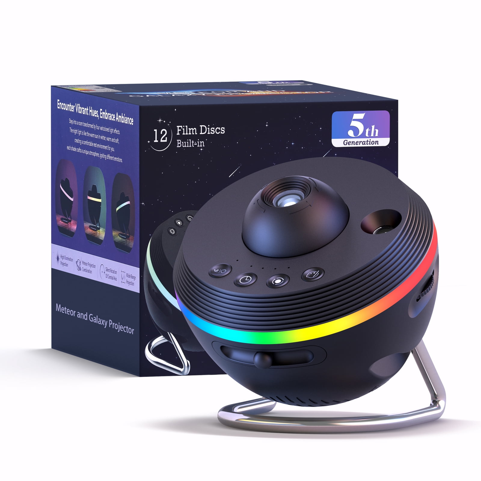 Star Projector, Galaxy Projector wtih Timer,4K 13 HD Film Discsfor Bedroom, Night Light Projector for Kids & Adults Bedroom Christmas Decor