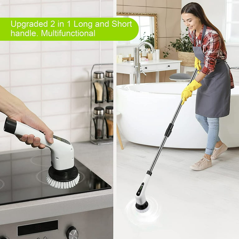 Electric Spin Scrubber, Cordless Power Scrubber Cleaning Brush