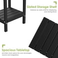 thumbnail image 3 of FURRYFECTION Black Adirondack Side Table, HDPE Patio Table for Poolside, Patios, and Backyards, 3 of 7