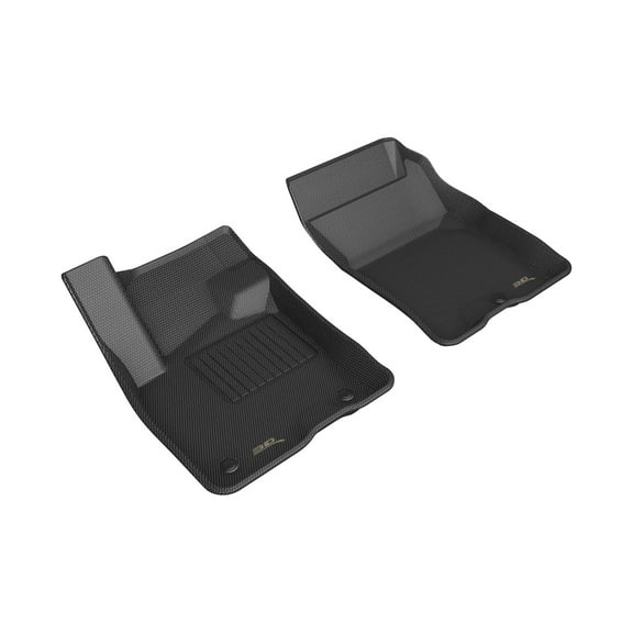 3D MAXpider Custom Fit Kagu Floor Mat (Black) Compatible with Ford Bronco Sport 2021-2023 - Front Row