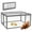 Gray, variant on Coziwow Folding Chicken Coop Rabbit Hutch Wooden for Small Animals with Roosting Bar, Gray