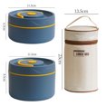 thumbnail image 4 of Fiambrera con asa oculta a prueba de fugas Bento Box de múltiples capas con bolsa (2S 1L Azul) Ndcxsfigh Libre de BPA, 4 of 7