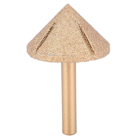 

Bienvenido 6.35mm Shank Brazed Router Bits 90 Degrees Diamond Grinding Wheel Polishing Tool for Stone Wood