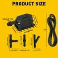 thumbnail image 4 of 2Pcs Windshield Washer Jet Nozzles With 2M hose W/ Connector Universal Durable, 4 of 7