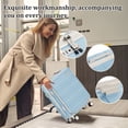 thumbnail image 2 of 3 Piece Carry On Luggage Set with Tote bag Toiletry Bag 20in Front Opening Hardshell Suitcase with Spinner Wheels TSA Lock Lightweight Travel Set for Women Men, 2 of 7