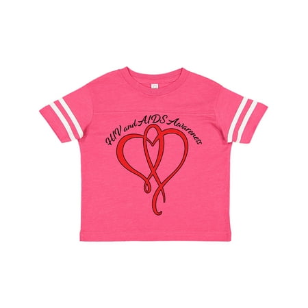 

Inktastic HIV and AIDS Awareness Red Heart Ribbon Gift Toddler Boy or Toddler Girl T-Shirt