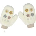 thumbnail image 1 of Guantes lindos guantes de felpa con flores para mujer Invierno más terciopelo para exteriores a prueba de viento y cálidos para esquiar, 1 of 4