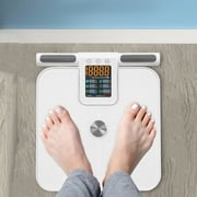 8 Electrode Smart Body Fat Scale Full Body Composition Analyzer with Report LCD