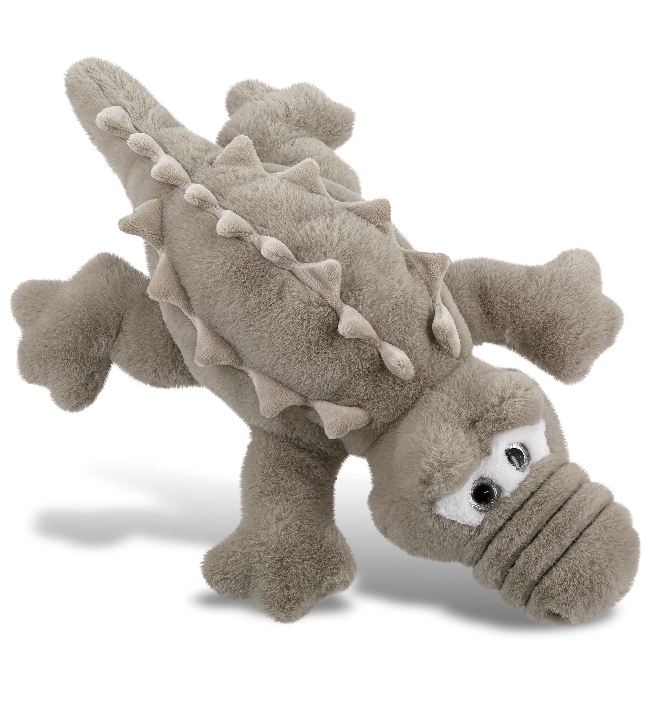 DolliBu Plush Alligator Stuffed Animal Soft Huggable Large Grey