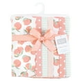 thumbnail image 2 of Hudson Baby Infant Girl Flannel Burp Cloth 7pk, Sweet Peach, One Size, 2 of 3