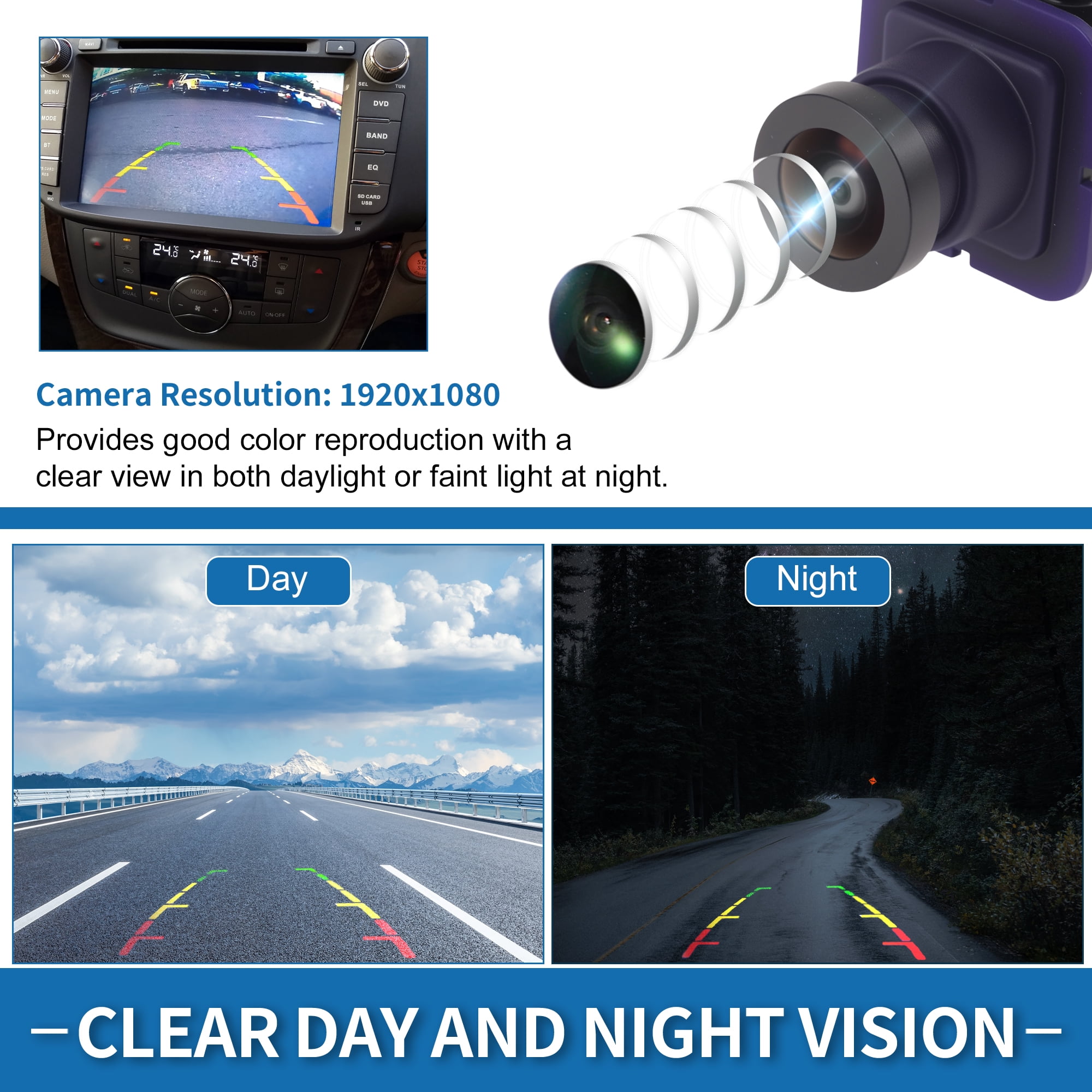 Unique Bargains DM5Z-19G490-A Rear View Camera for Ford C-Max 2013-2016 2.0L 4