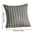 thumbnail image 3 of Faux Fur Plush Throw Pillow Covers 18x18, Soft Fluffy Striped Decorative Couch Pillow Covers, 3 of 9