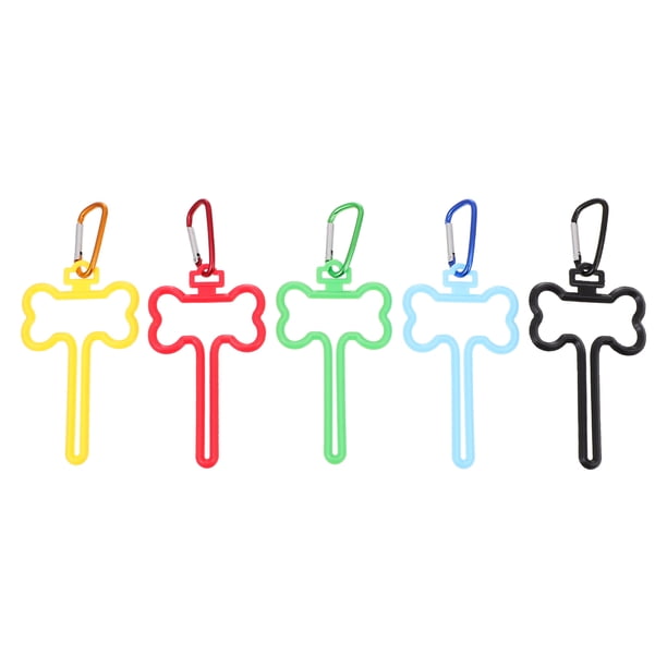 5pcs mascota bolsa de basura arreglando abrazaderas de caca para perros soportes de bolsas de mascotas clips
