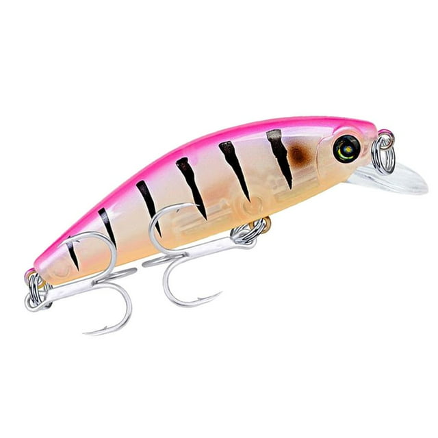 Señuelos de Hundimiento perfecl Hard Fishing Minnow 3D Ganch Tipo 9