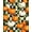 Orange, Pattern 3, variant on ODIKA 4'x6' Machine Washable Non-Slip Area Rug, Interchangeable Holiday Gnome with Autumn Leaves and Snowflakes High Traffic Rug, Blue, 118662