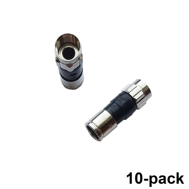10(TEN) PPC EX6XL PLUS RG6 CONNECTORS APPROVED DIRECTV DISH EX6XLPLUS FITTINGS
