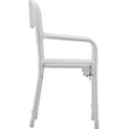 thumbnail image 5 of NOVA Medical Products Foldable Bath and Shower Chair with Arms and Back, U Shaped Front Design for Hygienic Cleaning, Seat Height Adjustable, Travel Folding Bath Seat Chair, White, Standard, 5 of 6